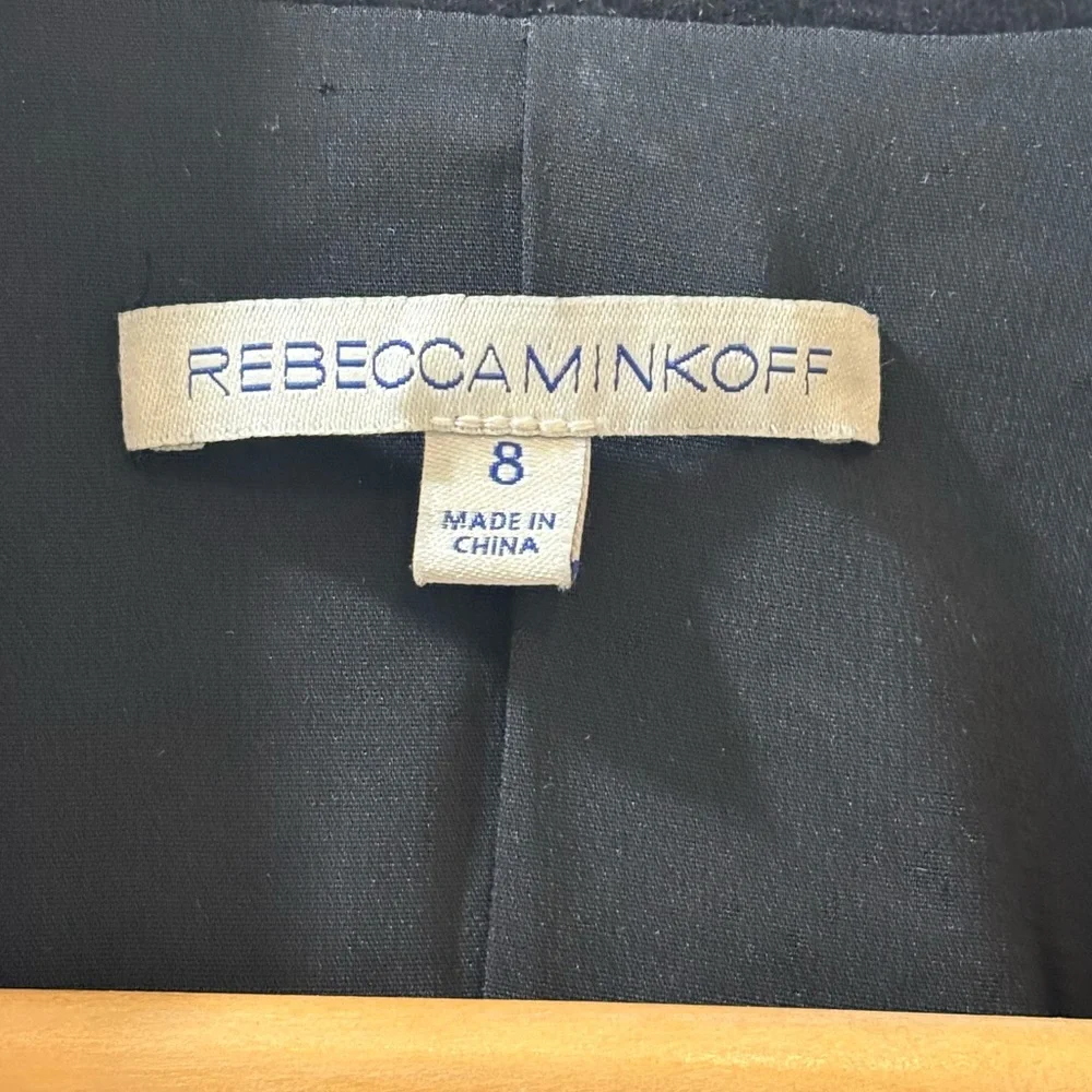 Rebecca Minkoff Black Wool Blazer Size 8 - Picture 4 of 5